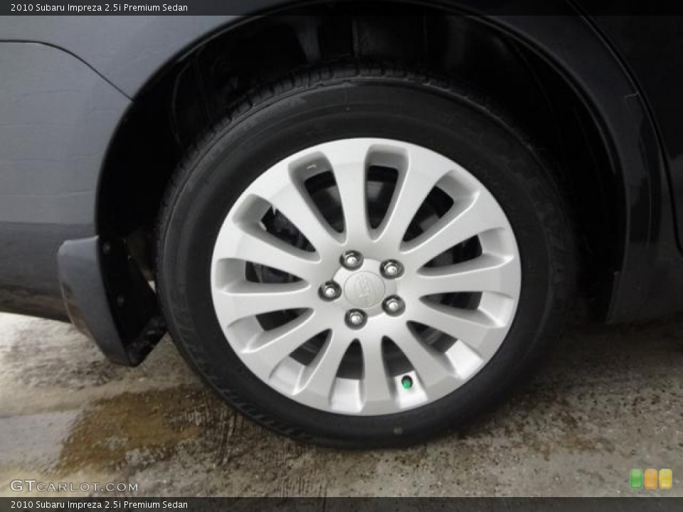 2010 Subaru Impreza 2.5i Premium Sedan Wheel and Tire Photo #78444944