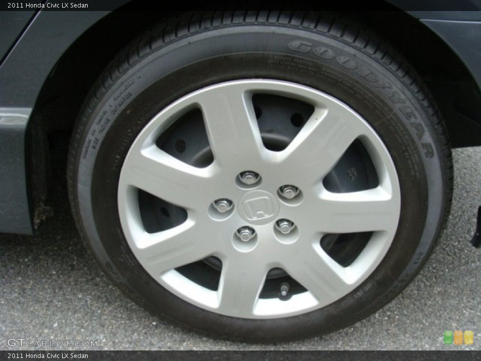 2011 Honda Civic LX Sedan Wheel and Tire Photo #78468608