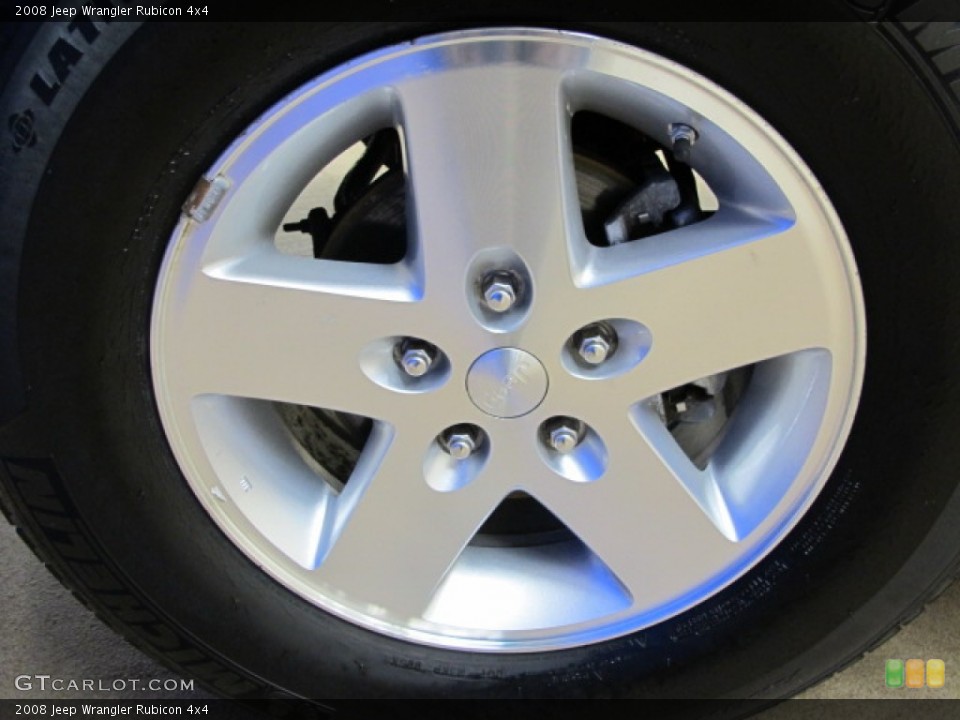 2008 Jeep Wrangler Rubicon 4x4 Wheel and Tire Photo #78471395