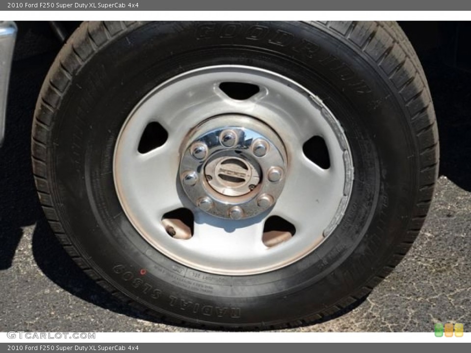 2010 Ford F250 Super Duty XL SuperCab 4x4 Wheel and Tire Photo #78471830