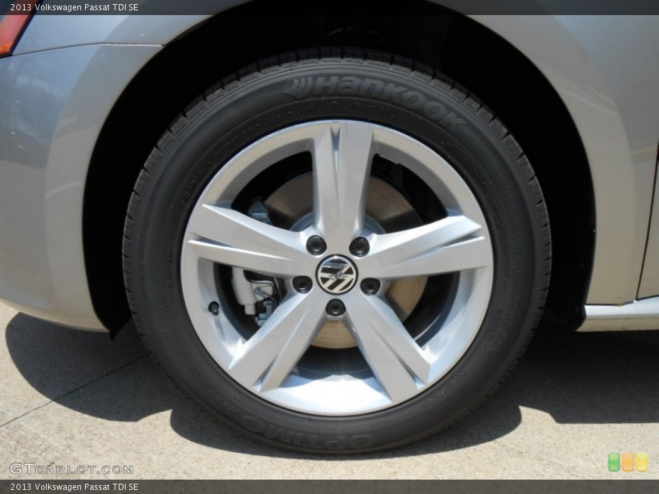 2013 Volkswagen Passat TDI SE Wheel and Tire Photo #78476064