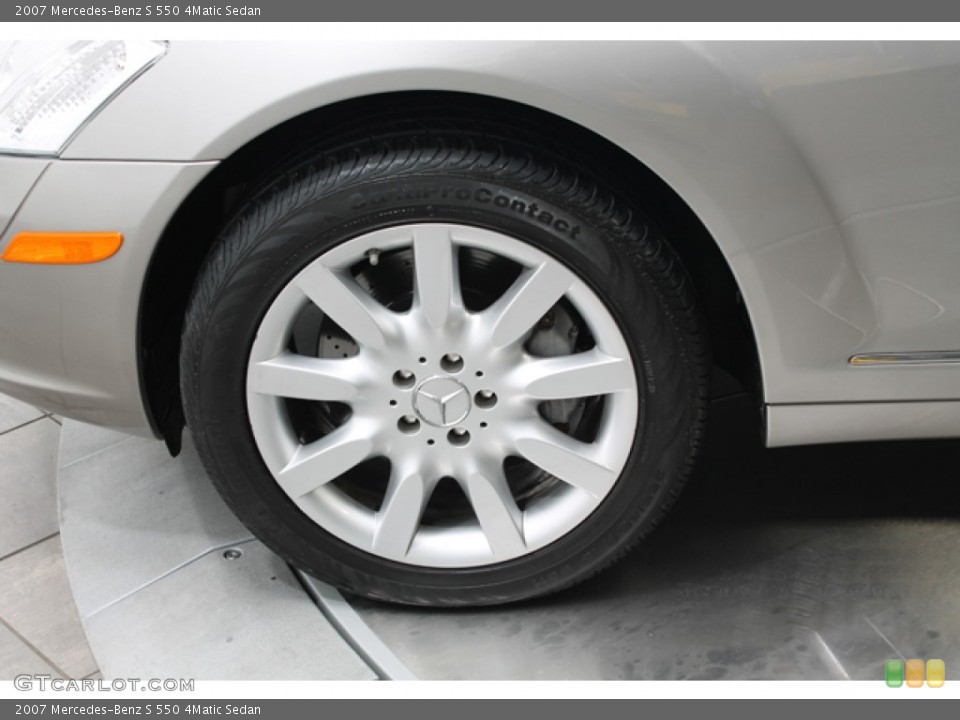 2007 Mercedes-Benz S 550 4Matic Sedan Wheel and Tire Photo #78478466