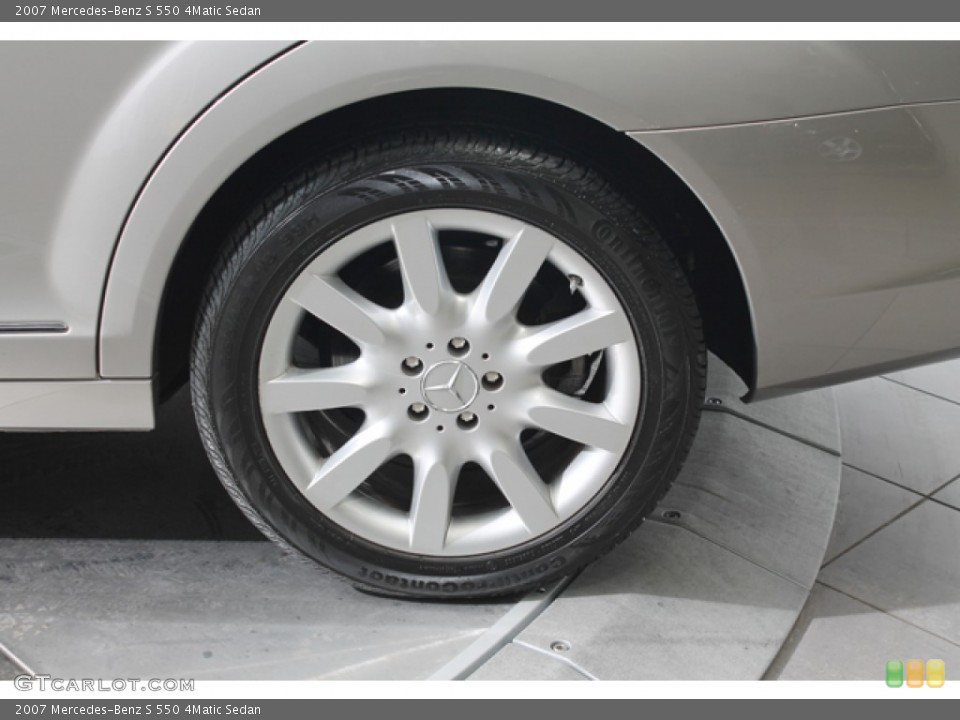 2007 Mercedes-Benz S 550 4Matic Sedan Wheel and Tire Photo #78478523