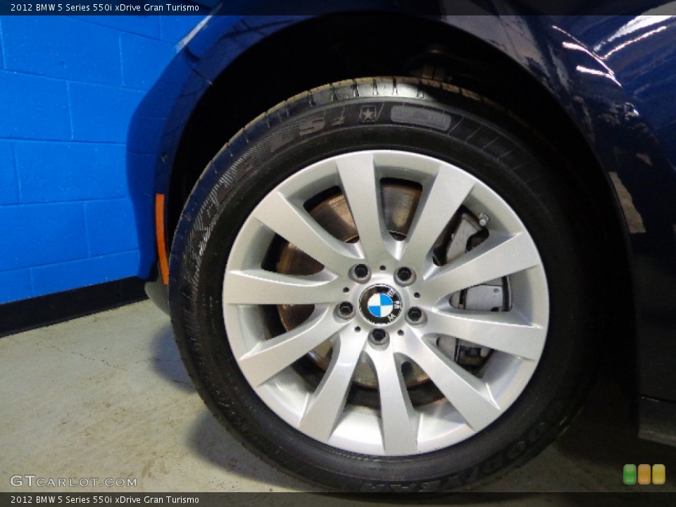 2012 BMW 5 Series 550i xDrive Gran Turismo Wheel and Tire Photo #78481106