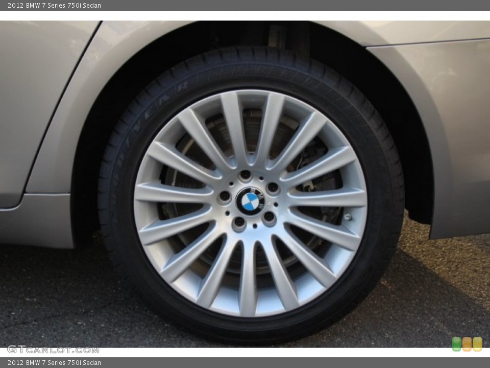 2012 BMW 7 Series 750i Sedan Wheel and Tire Photo #78482346