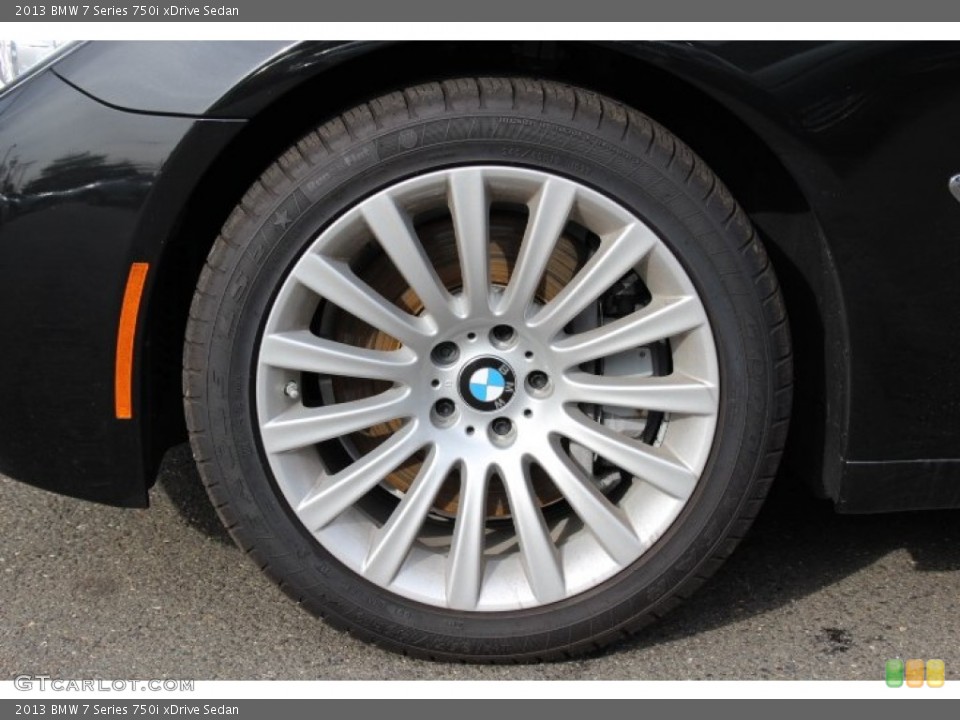 2013 BMW 7 Series 750i xDrive Sedan Wheel and Tire Photo #78483524