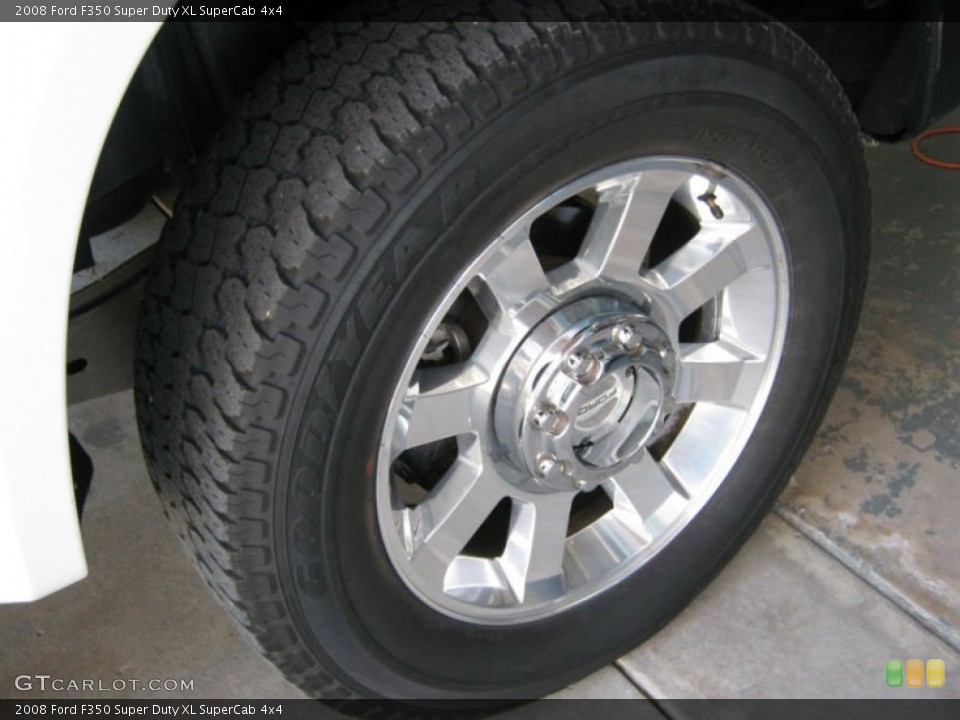 2008 Ford F350 Super Duty XL SuperCab 4x4 Wheel and Tire Photo #78483989
