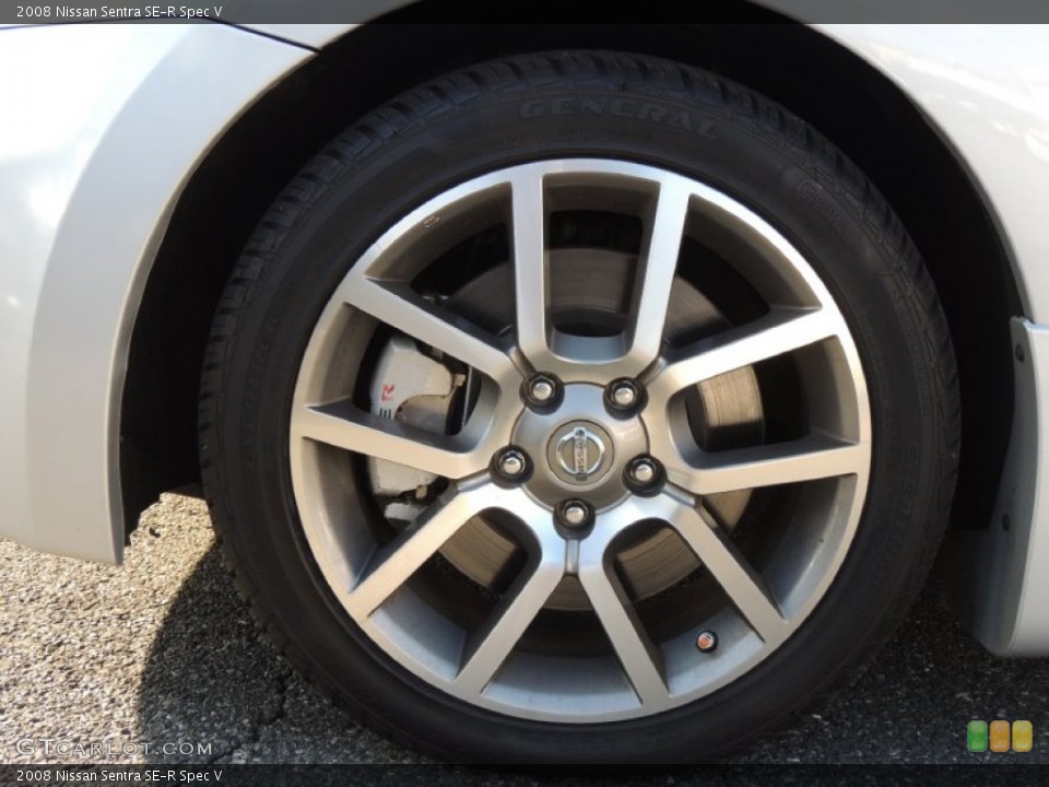 2008 Nissan Sentra SE-R Spec V Wheel and Tire Photo #78491484