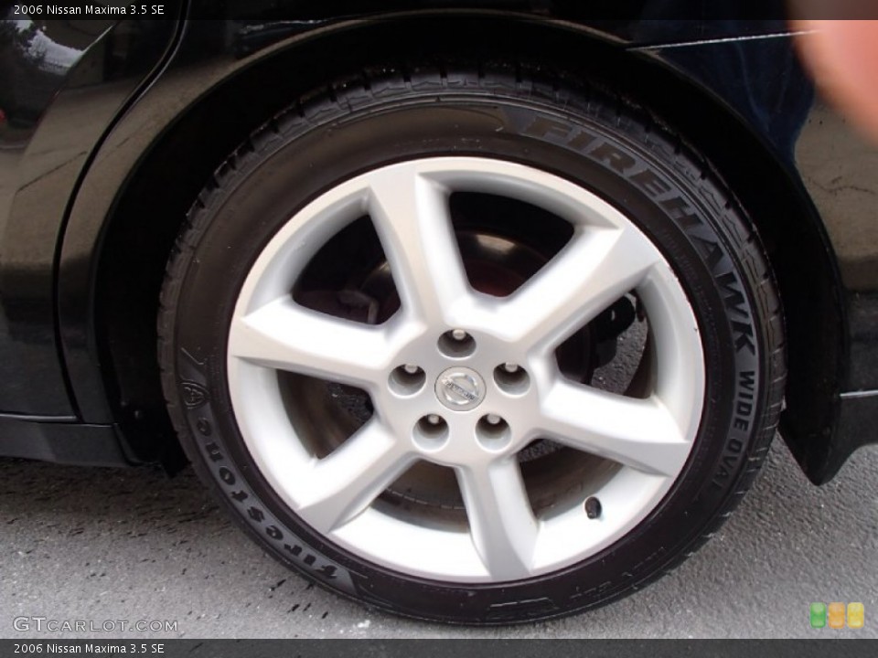 2006 Nissan Maxima 3.5 SE Wheel and Tire Photo #78501075