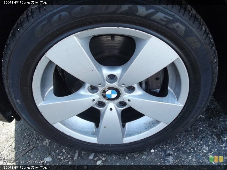 2006 BMW 5 Series 530xi Wagon Wheel and Tire Photo #78501203