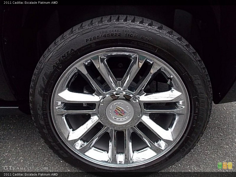 2011 Cadillac Escalade Platinum AWD Wheel and Tire Photo #78503788