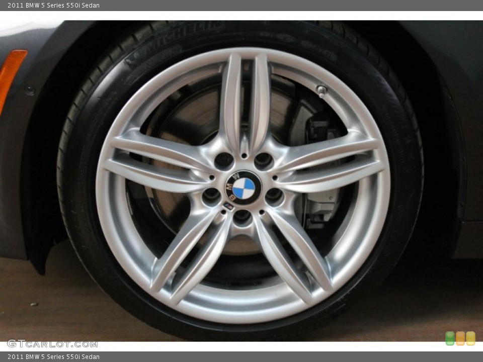 2011 BMW 5 Series 550i Sedan Wheel and Tire Photo #78507876