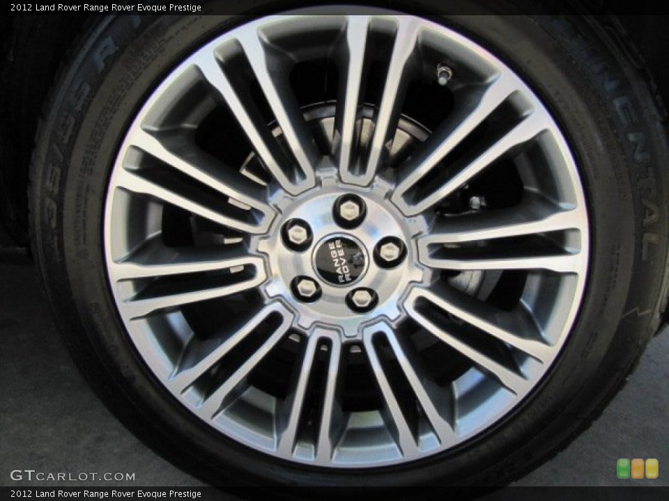 2012 Land Rover Range Rover Evoque Prestige Wheel and Tire Photo #78509897