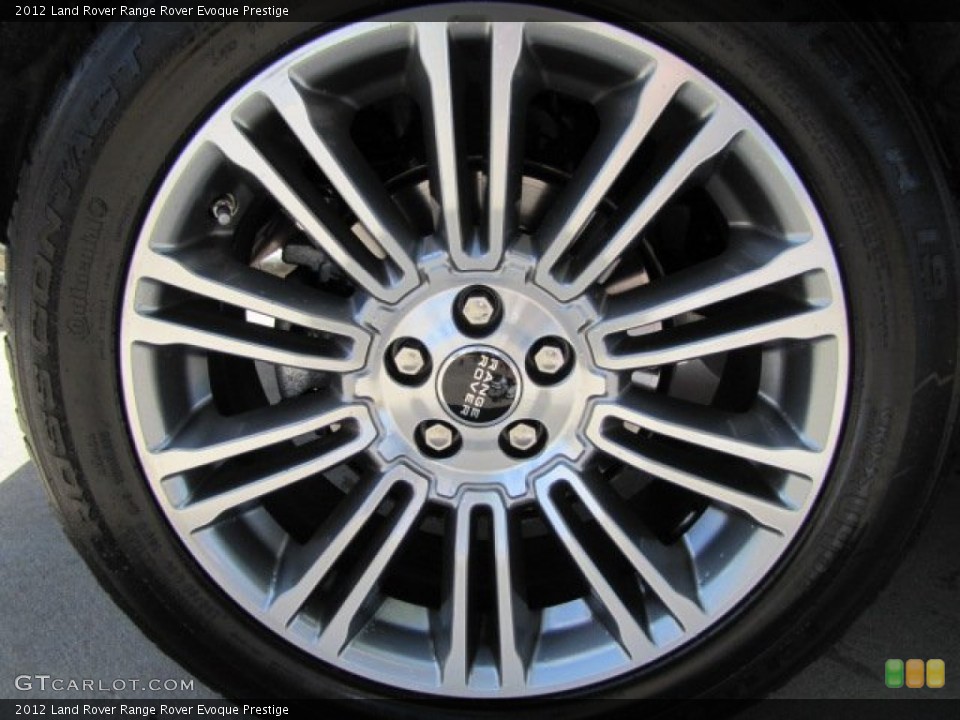 2012 Land Rover Range Rover Evoque Prestige Wheel and Tire Photo #78509912