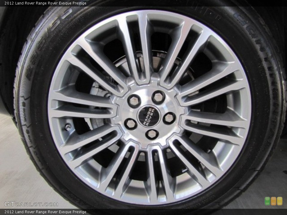2012 Land Rover Range Rover Evoque Prestige Wheel and Tire Photo #78509931
