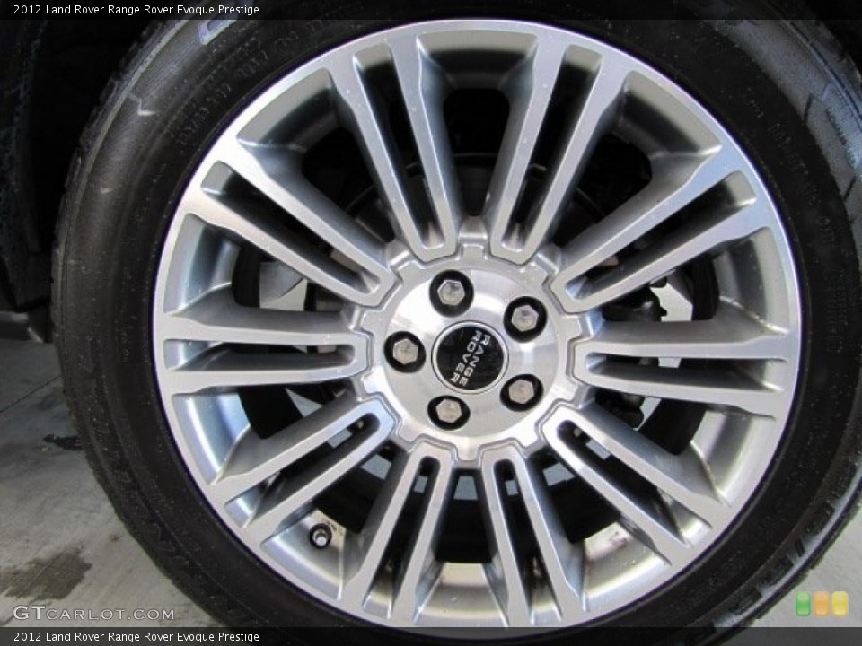 2012 Land Rover Range Rover Evoque Prestige Wheel and Tire Photo #78509952
