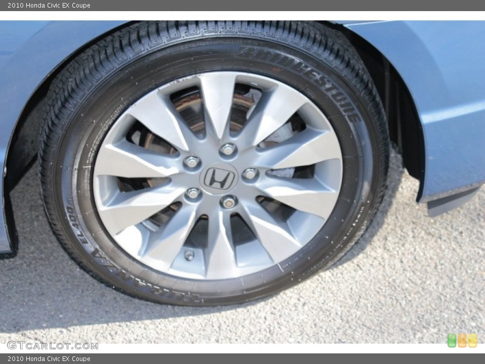 2010 Honda Civic EX Coupe Wheel and Tire Photo #78514418