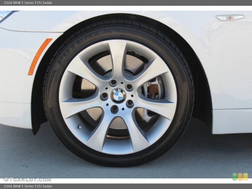 2009 BMW 5 Series 535i Sedan Wheel and Tire Photo #78514869