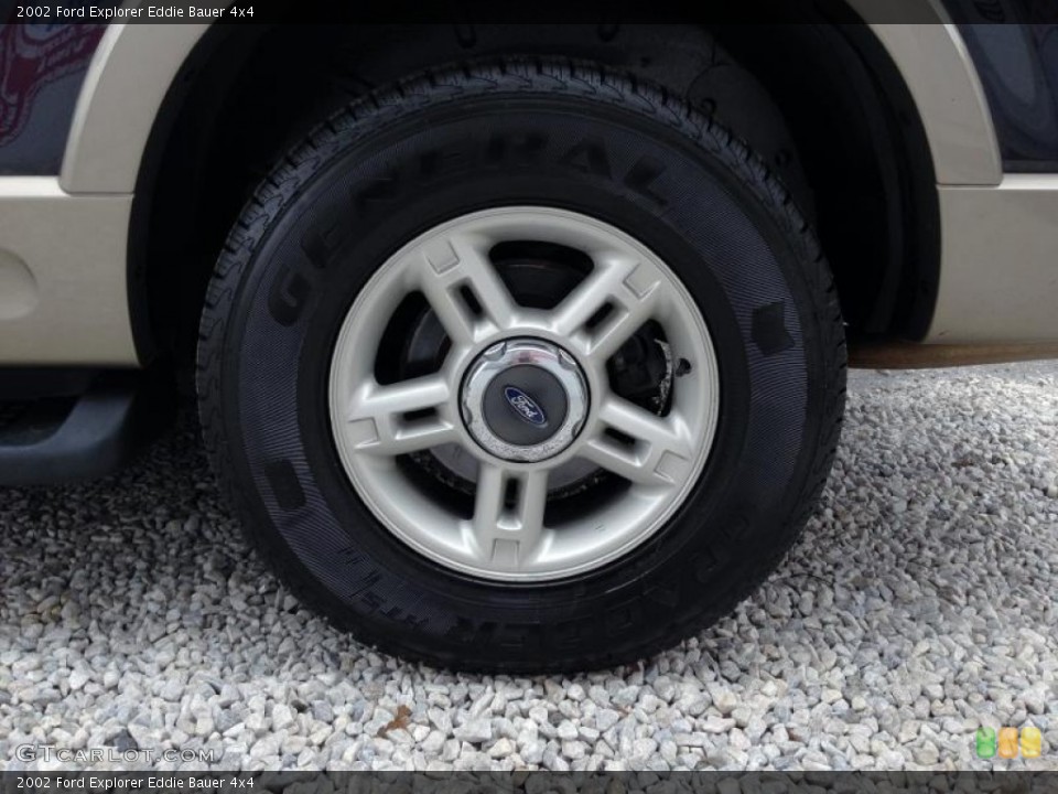2002 Ford Explorer Eddie Bauer 4x4 Wheel and Tire Photo #78524160