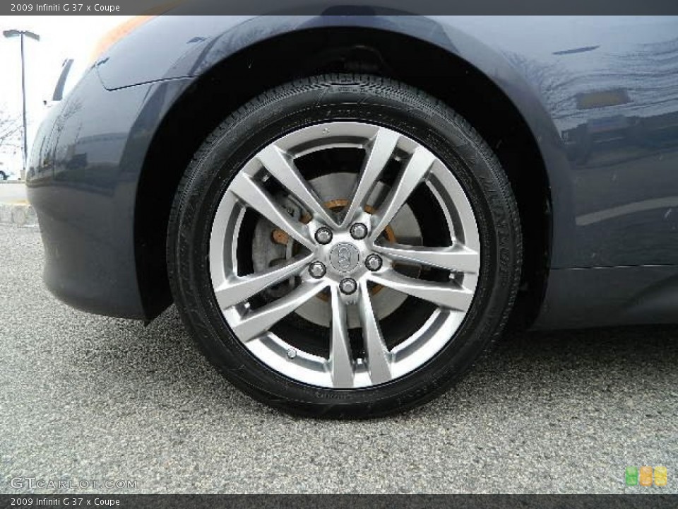 2009 Infiniti G 37 x Coupe Wheel and Tire Photo #78534889