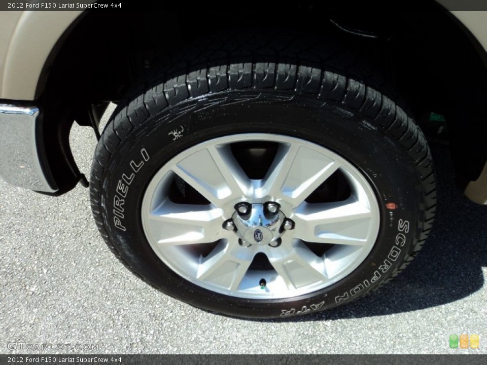 2012 Ford F150 Lariat SuperCrew 4x4 Wheel and Tire Photo #78541224