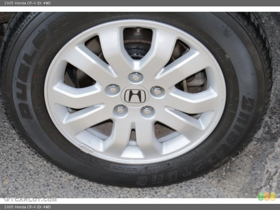 2005 Honda CR-V EX 4WD Wheel and Tire Photo #78543074