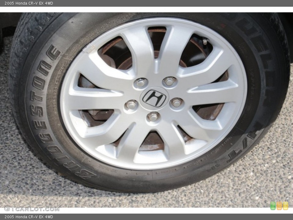 2005 Honda CR-V EX 4WD Wheel and Tire Photo #78543104
