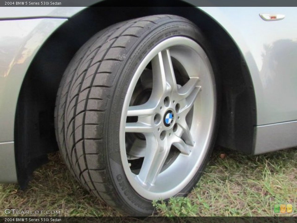 2004 BMW 5 Series 530i Sedan Wheel and Tire Photo #78548675