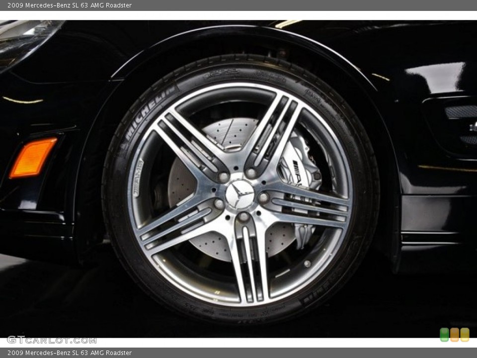 2009 Mercedes-Benz SL 63 AMG Roadster Wheel and Tire Photo #78562523