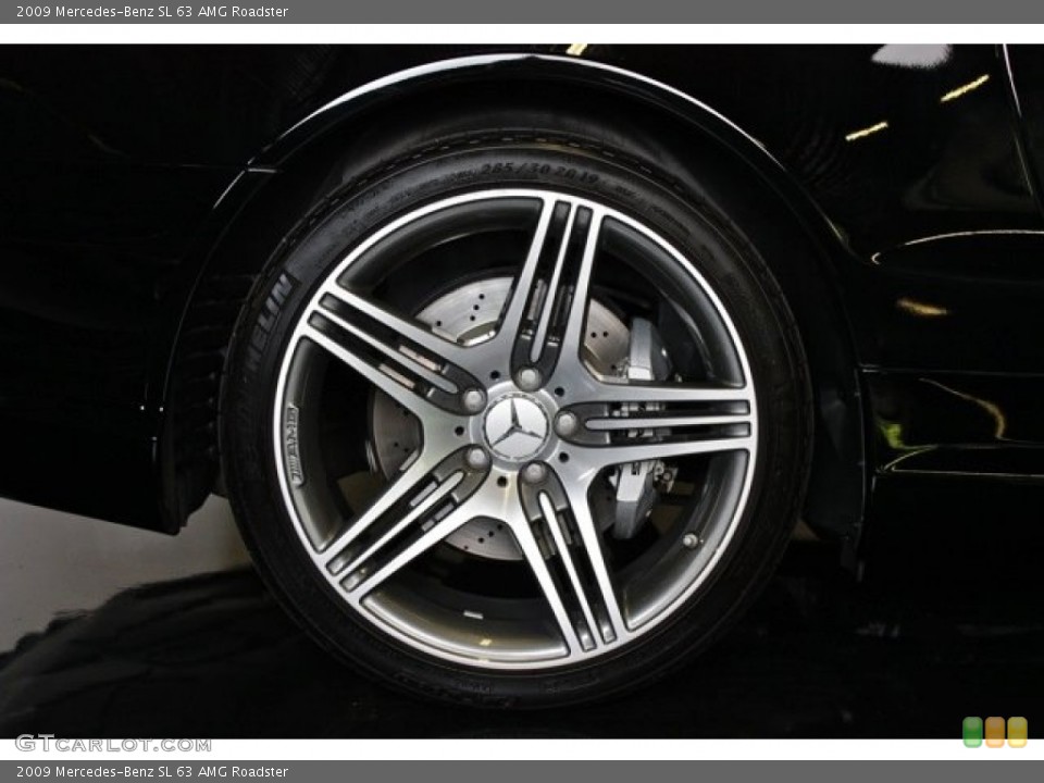 2009 Mercedes-Benz SL 63 AMG Roadster Wheel and Tire Photo #78562562