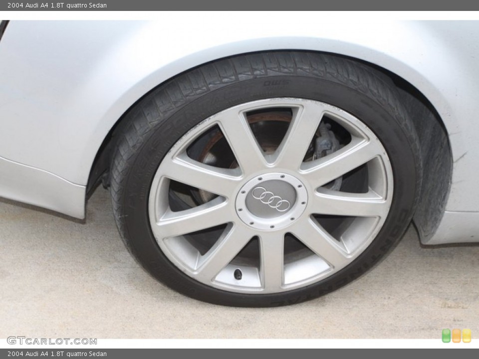 2004 Audi A4 1.8T quattro Sedan Wheel and Tire Photo #78573884