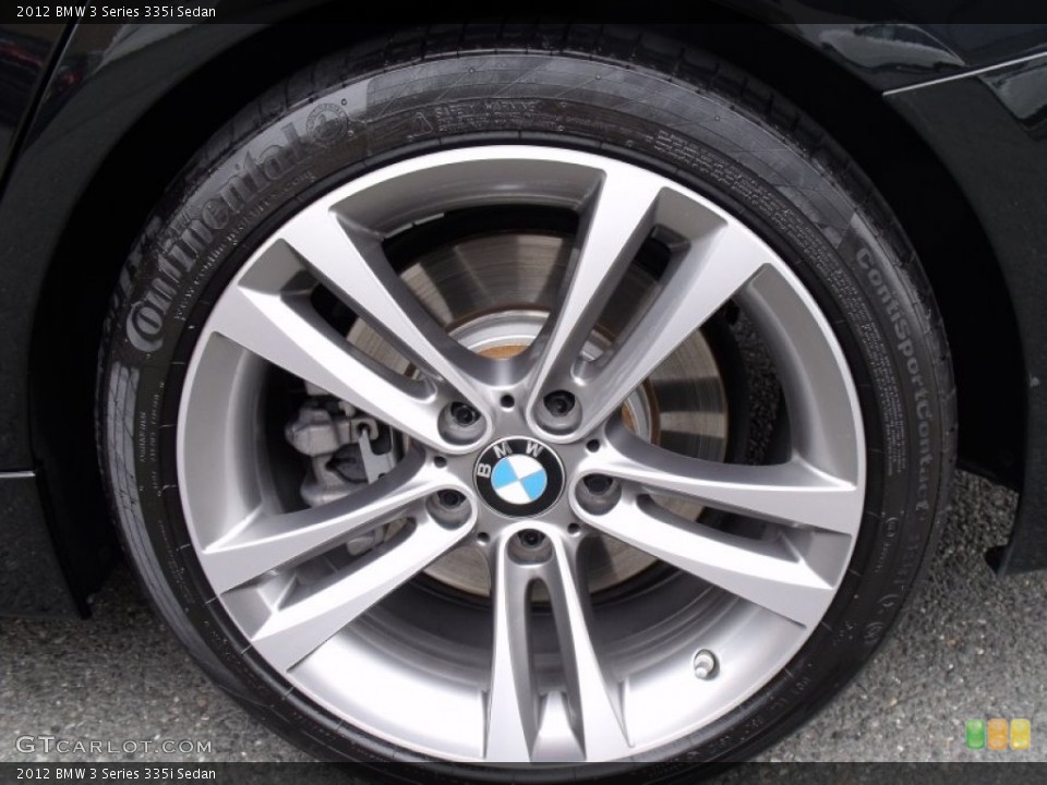 2012 BMW 3 Series 335i Sedan Wheel and Tire Photo #78575293