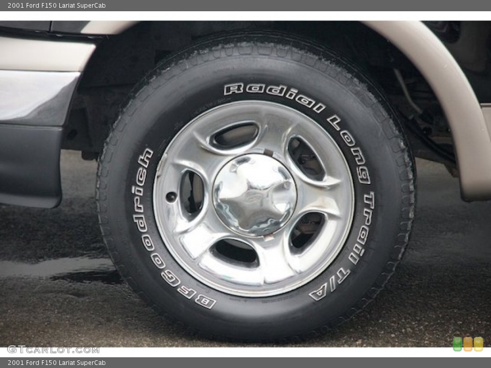 2001 Ford F150 Lariat SuperCab Wheel and Tire Photo #78581540