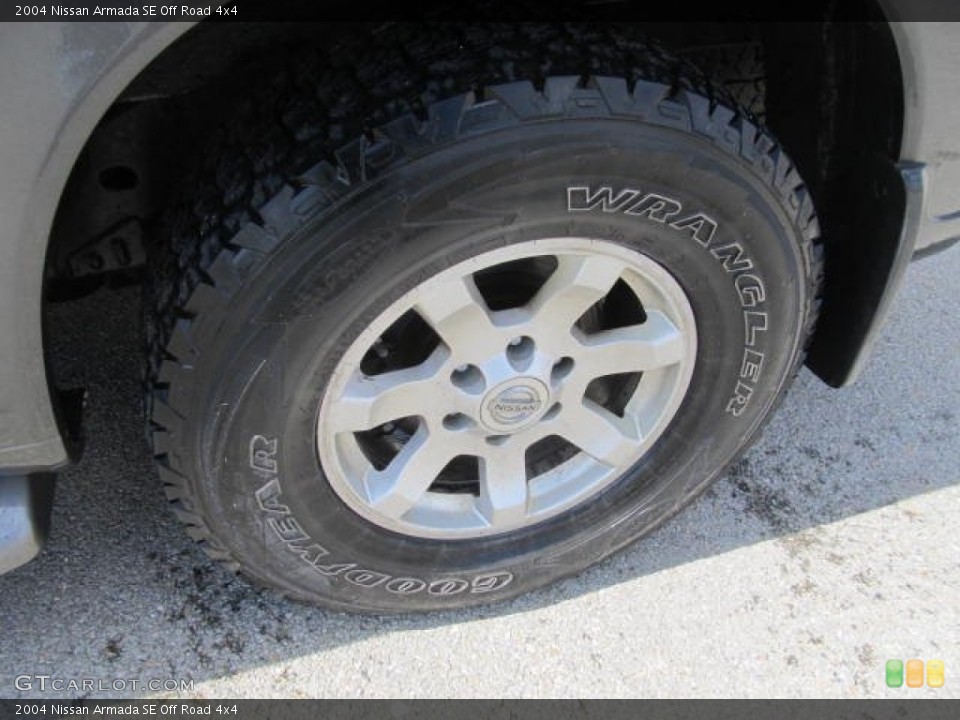 2004 Nissan Armada SE Off Road 4x4 Wheel and Tire Photo #78588273