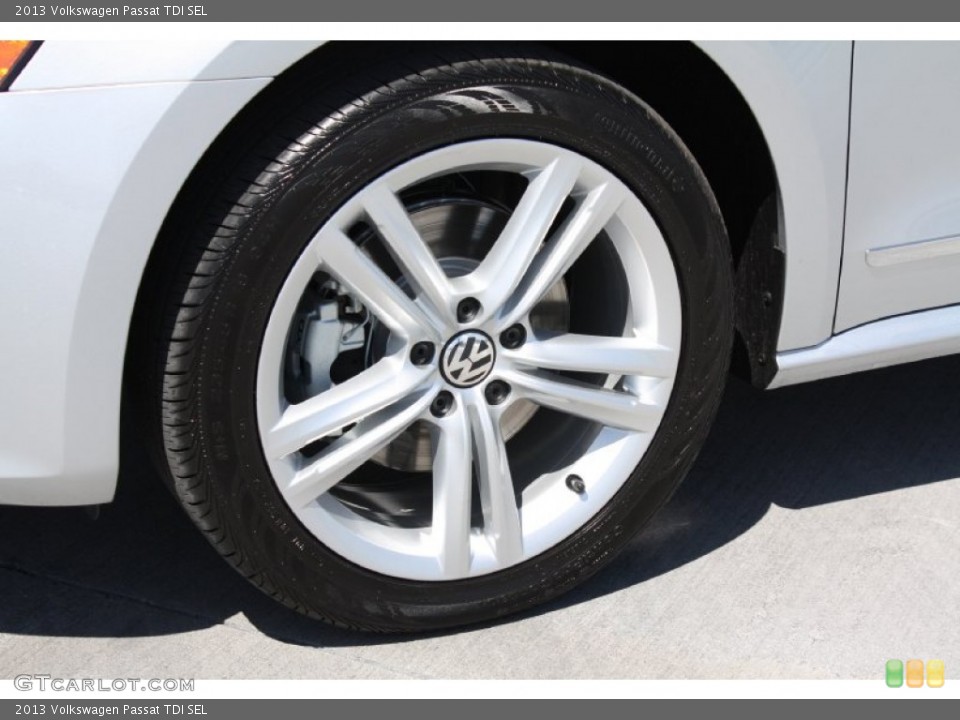 2013 Volkswagen Passat TDI SEL Wheel and Tire Photo #78588677