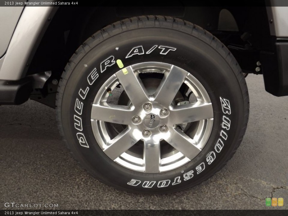 2013 Jeep Wrangler Unlimited Sahara 4x4 Wheel and Tire Photo #78589371