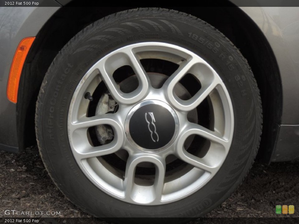 2012 Fiat 500 Pop Wheel and Tire Photo #78600606