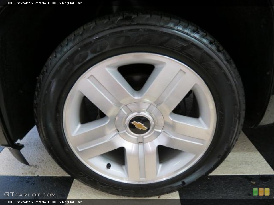 2008 Chevrolet Silverado 1500 LS Regular Cab Wheel and Tire Photo #78617099