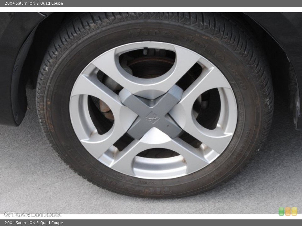 2004 Saturn ION 3 Quad Coupe Wheel and Tire Photo #78618435