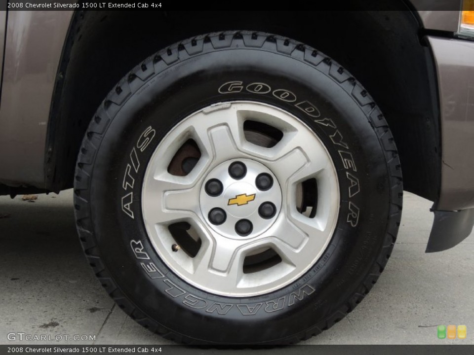 2008 Chevrolet Silverado 1500 LT Extended Cab 4x4 Wheel and Tire Photo #78632511