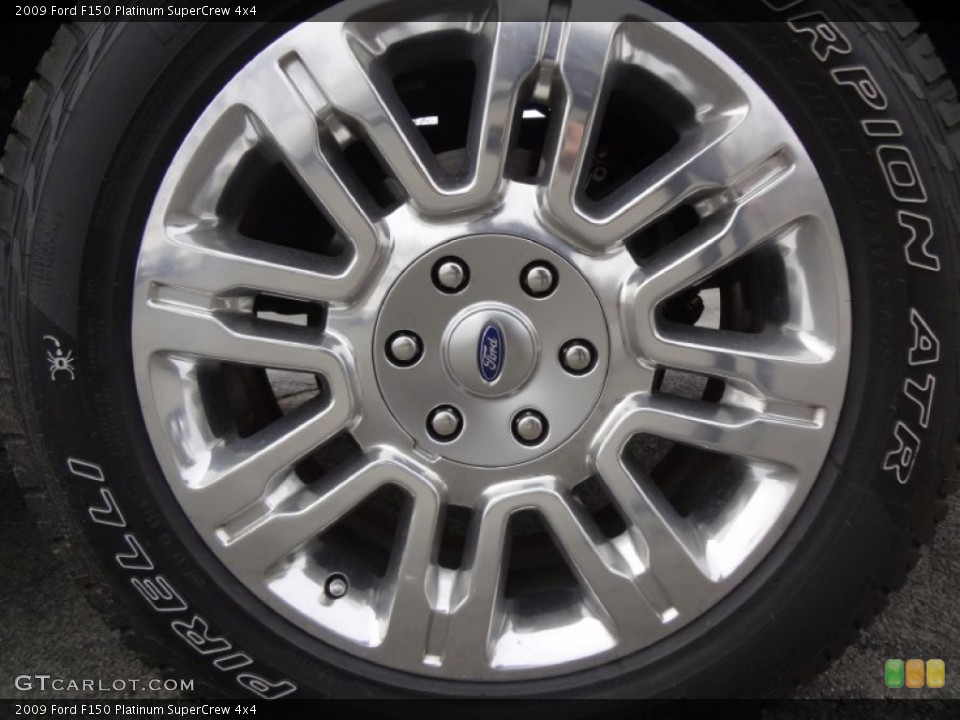 2009 Ford F150 Platinum SuperCrew 4x4 Wheel and Tire Photo #78639078