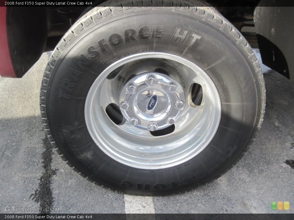 2008 Ford F350 Super Duty Lariat Crew Cab 4x4 Wheel and Tire Photo #78640870