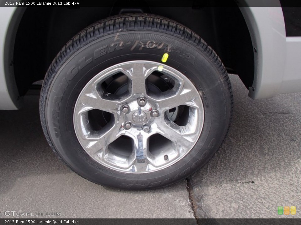 2013 Ram 1500 Laramie Quad Cab 4x4 Wheel and Tire Photo #78650890