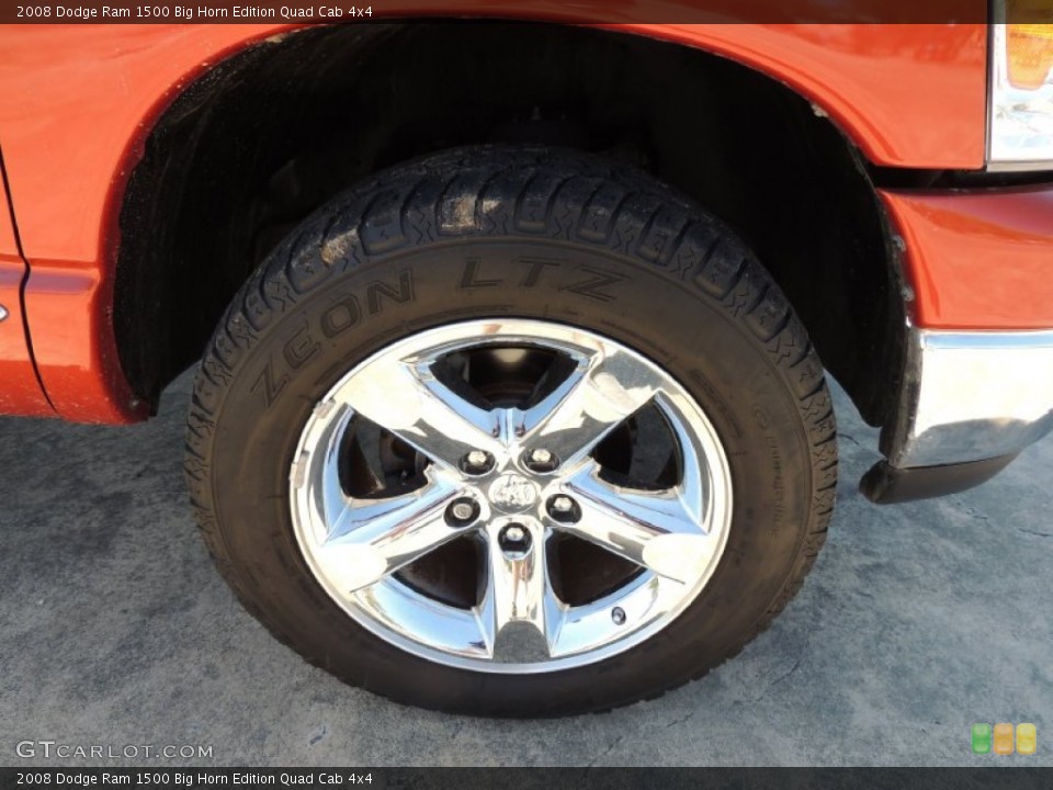 2008 Dodge Ram 1500 Big Horn Edition Quad Cab 4x4 Wheel and Tire Photo #78655507