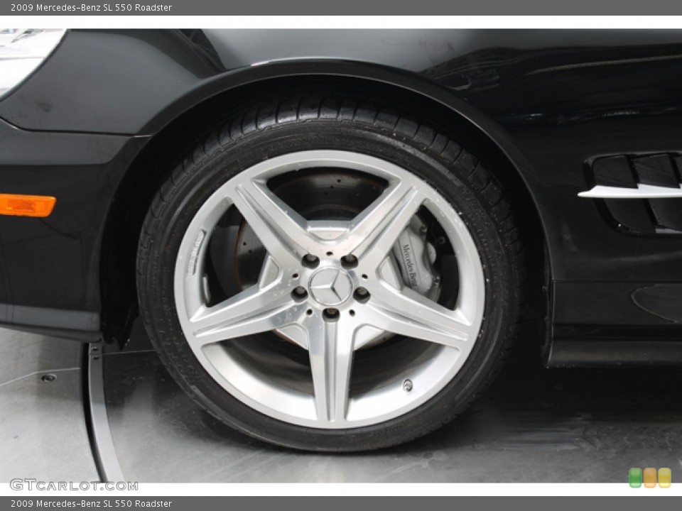 2009 Mercedes-Benz SL 550 Roadster Wheel and Tire Photo #78655602