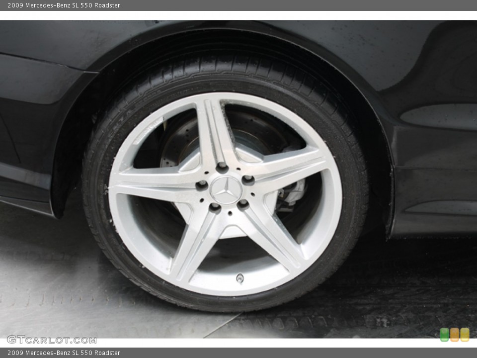 2009 Mercedes-Benz SL 550 Roadster Wheel and Tire Photo #78655657