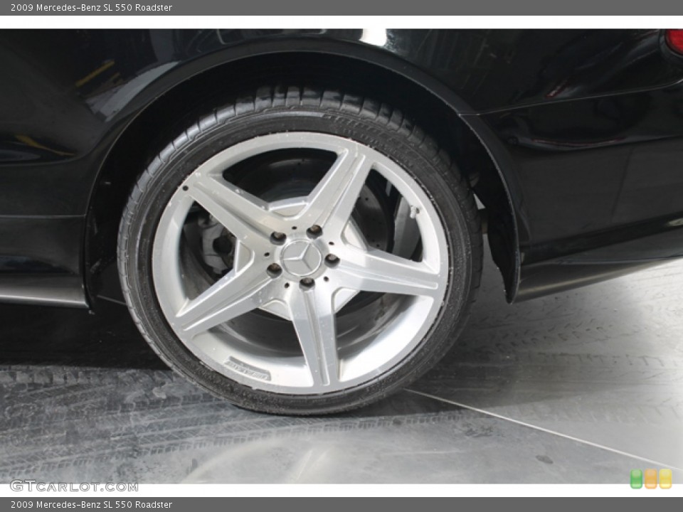 2009 Mercedes-Benz SL 550 Roadster Wheel and Tire Photo #78655684