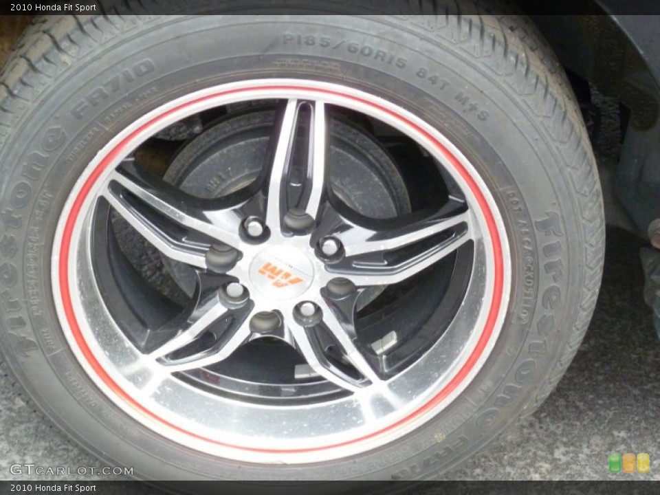2010 Honda Fit Custom Wheel and Tire Photo #78661330