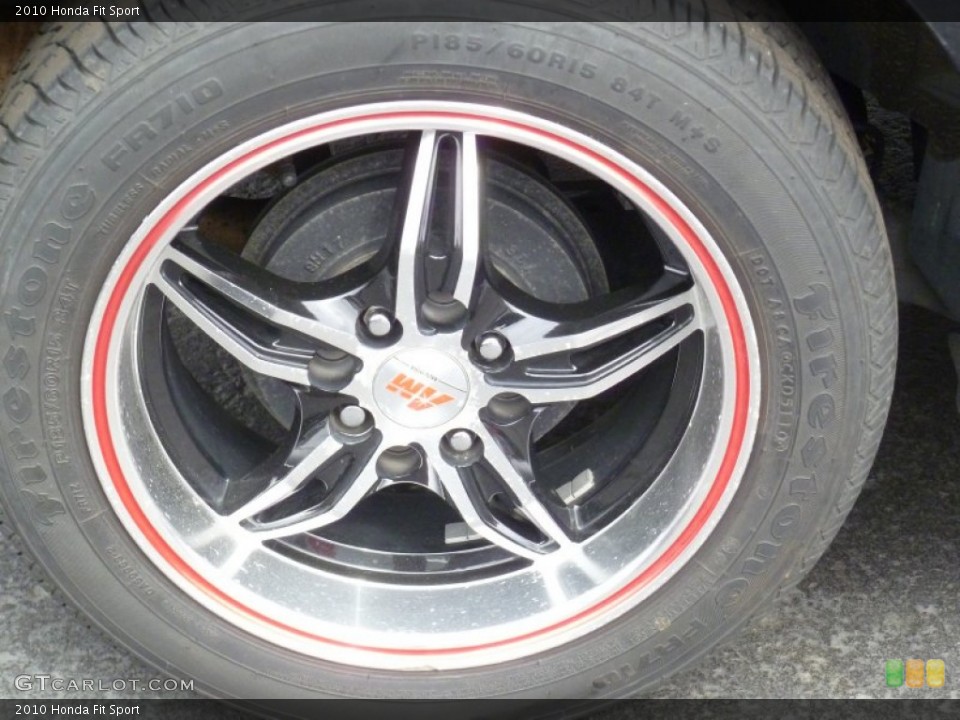 2010 Honda Fit Custom Wheel and Tire Photo #78661343