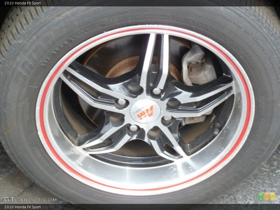 2010 Honda Fit Custom Wheel and Tire Photo #78661393